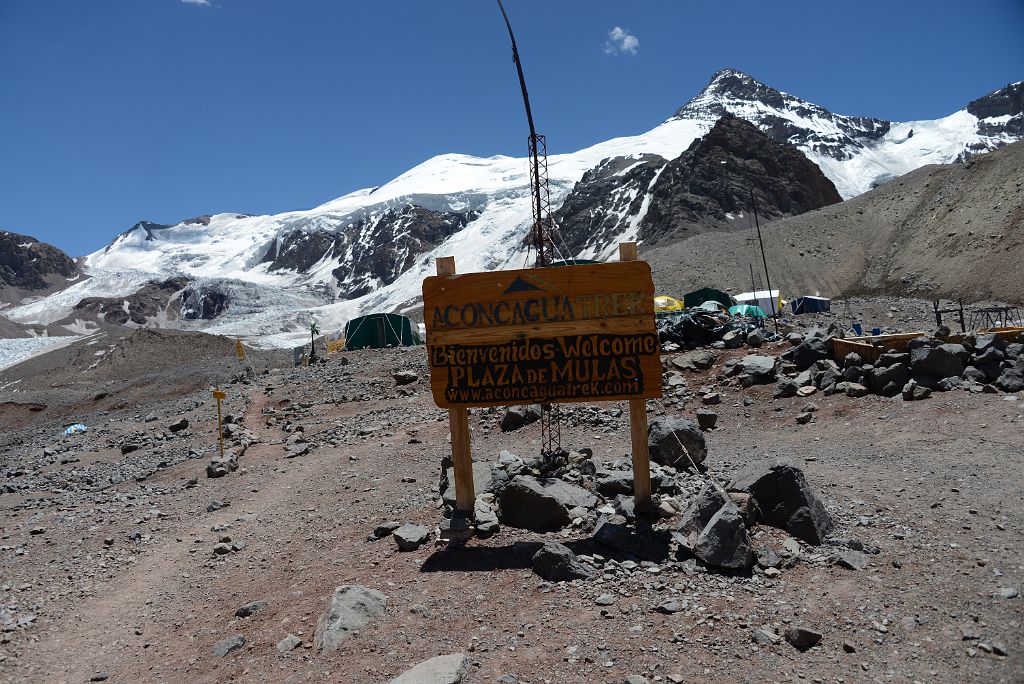 18 We Arrived At Aconcagua Plaza de Mulas Base Camp 4360m After Almost Three Hours Descent From Colera Camp 3 5980m
